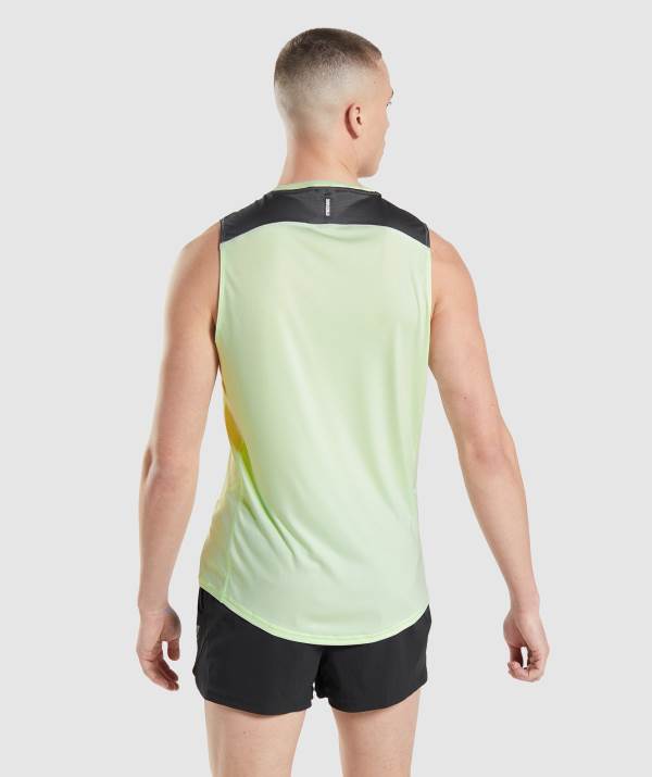 Panske Tielko Gymshark Speed Evolve Hnede Zelene | JL7624580